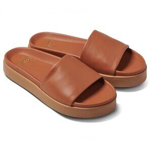 Beek Chick Sandal Slide in Tan Leather